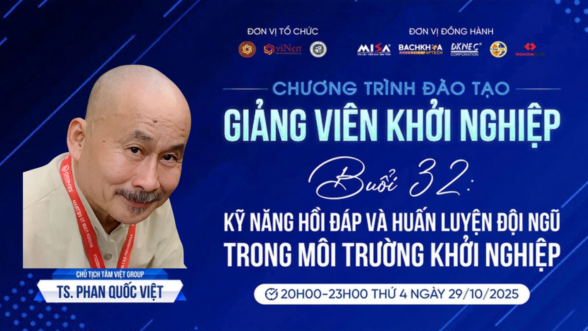 CHƯƠNG TRÌNH ĐÀO TẠO GIẢNG VIÊN KHỞI NGHIỆP: Kỹ Năng Hỏi Đáp và Huấn Luyện Đội Ngũ Trong Môi Trường Khởi Nghiệp